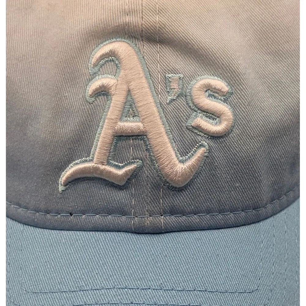 New Era Oakland Athletics Hat Blue Ombre 9TWENTY Strapback Cap MLB‎ Baseball NWT